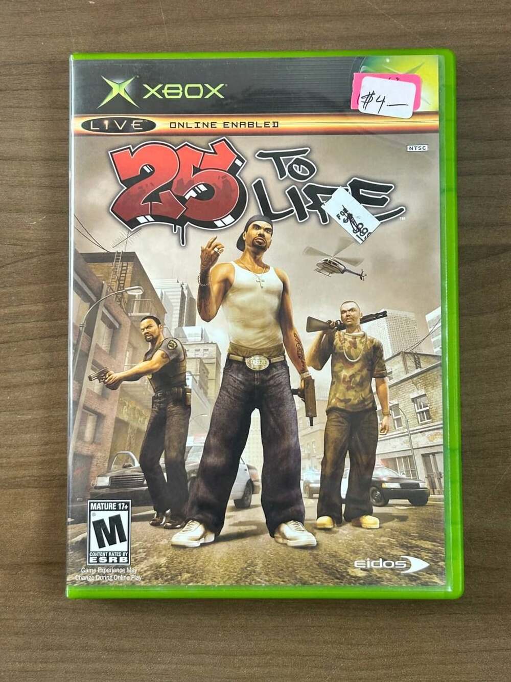 25 to Life Xbox 2006 Complete w/ Manual Eidos Original Microsoft Xbox
